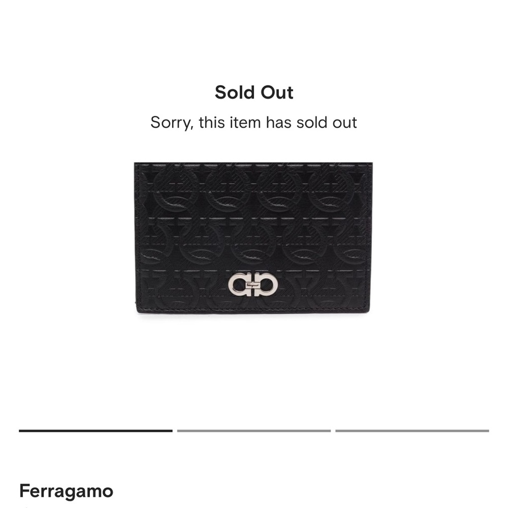 100% Authentic Salvatore Ferragamo men’s bifold wallet